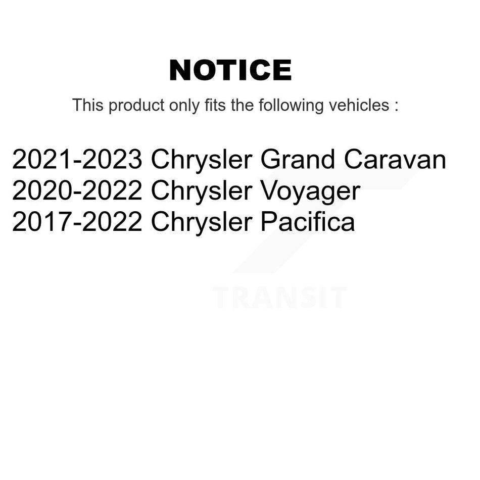 Front Wheel Bearing Hub Assembly 70-515173 For Chrysler Pacifica Voyager Grand Caravan