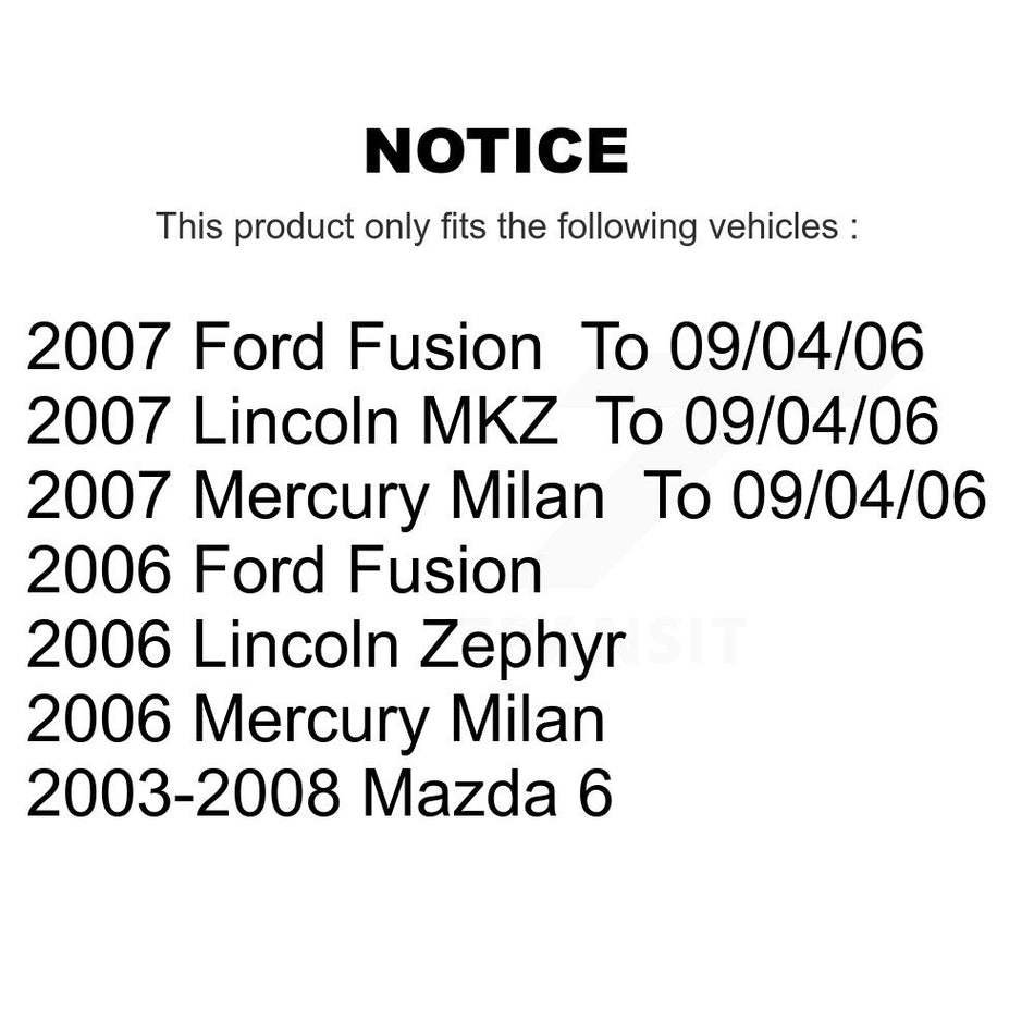 Front Lower Forward Suspension Control Arm Ball Joint Assembly 72-CK620069 For Mazda 6 Ford Fusion