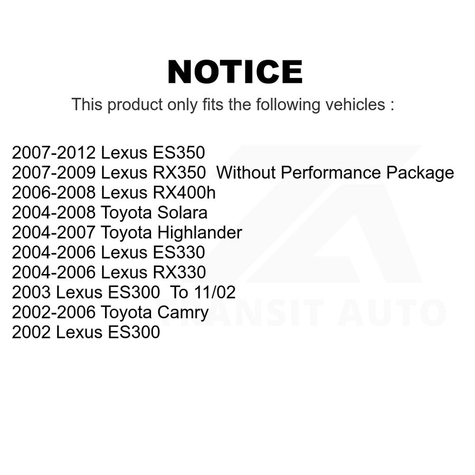 Front Left Lower Suspension Control Arm Ball Joint Assembly 72-CK620334 For Toyota Camry Lexus Highlander ES350 RX350 RX330 Solara ES330 ES300 RX400h