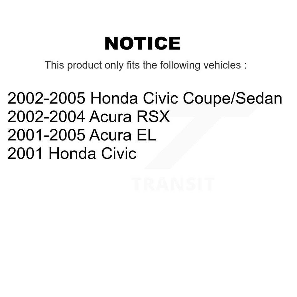 Front Right Lower Suspension Control Arm 72-CK640287 For Honda Civic Acura EL RSX