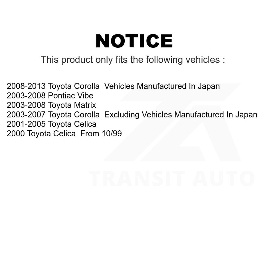 Front Left Lower Suspension Control Arm 72-CK640361 For Toyota Corolla Matrix Pontiac Vibe Celica