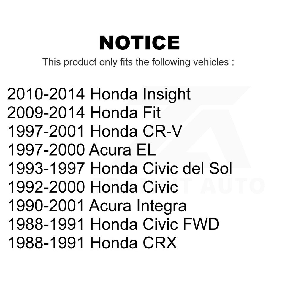 Front Right Outer Steering Tie Rod End 72-ES3331R For Honda Civic Fit CR-V Acura Integra Insight del Sol CRX EL