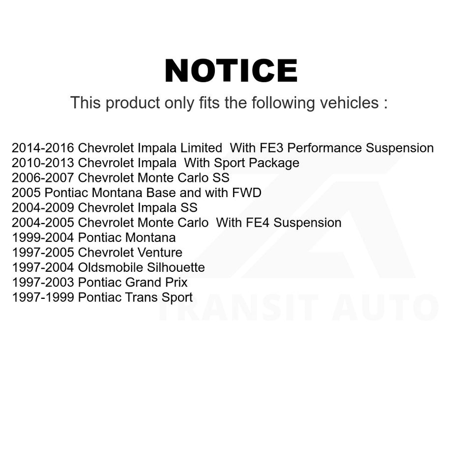 Front Outer Steering Tie Rod End 72-ES3453 For Chevrolet Impala Pontiac Grand Prix Venture Limited Montana Monte Carlo Oldsmobile Silhouette Trans Sport