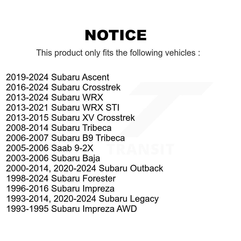 Front Outer Steering Tie Rod End 72-ES3712 For Subaru Forester Crosstrek Outback Impreza WRX Legacy