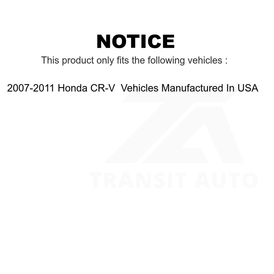 Front Outer Steering Tie Rod End 72-ES800303 For 2007-2011 Honda CR-V Vehicles Manufactured In USA