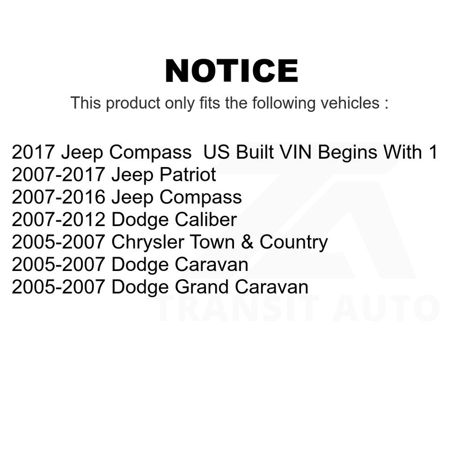 Front Inner Steering Tie Rod End 72-EV80645 For Jeep Dodge Patriot Compass Grand Caravan Chrysler Town & Country Caliber