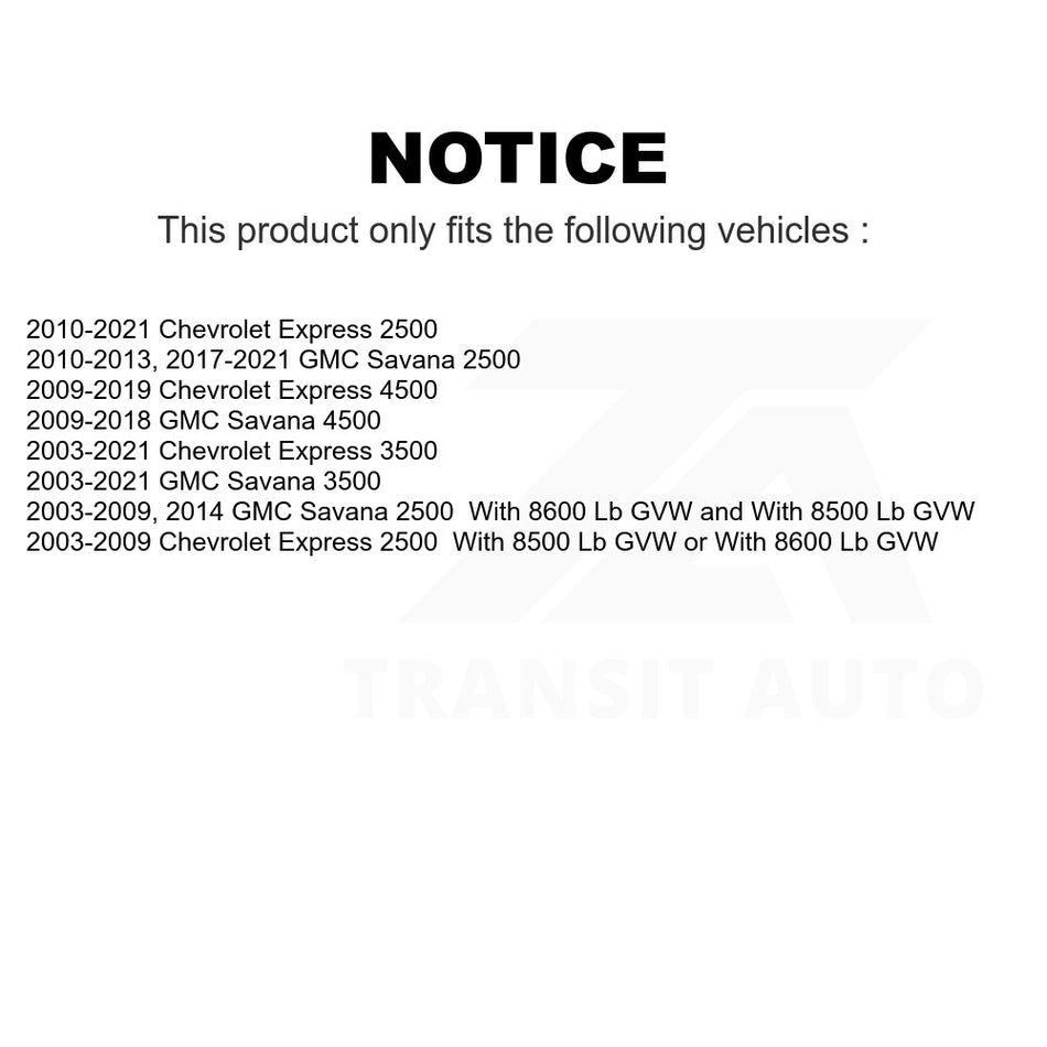 Front Lower Suspension Ball Joint 72-K6711 For Chevrolet Express 3500 2500 GMC Savana 4500