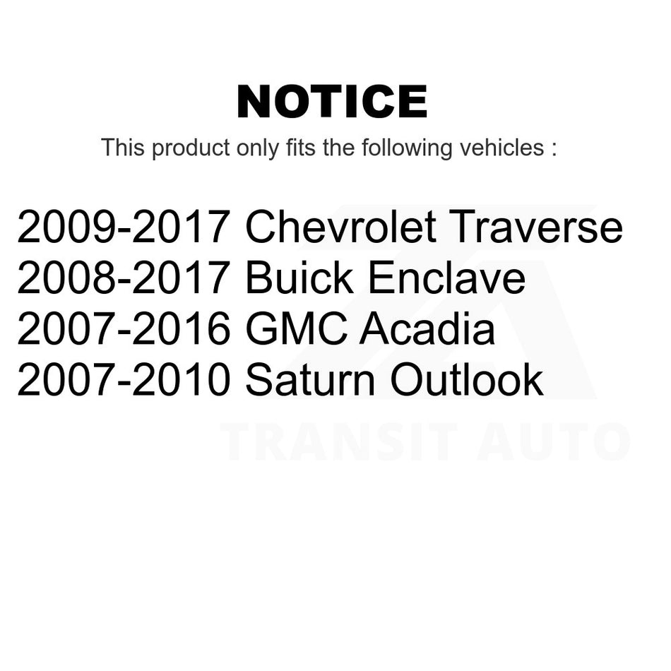 Rear Suspension Stabilizer Bar Link Kit 72-K700633 For Chevrolet Traverse GMC Acadia Buick Enclave Saturn Outlook