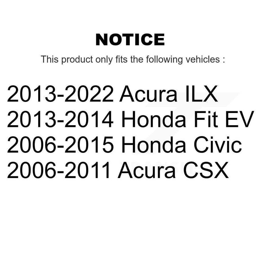 Rear Left Suspension Stabilizer Bar Link Kit 72-K750125 For Honda Civic Acura ILX Fit CSX