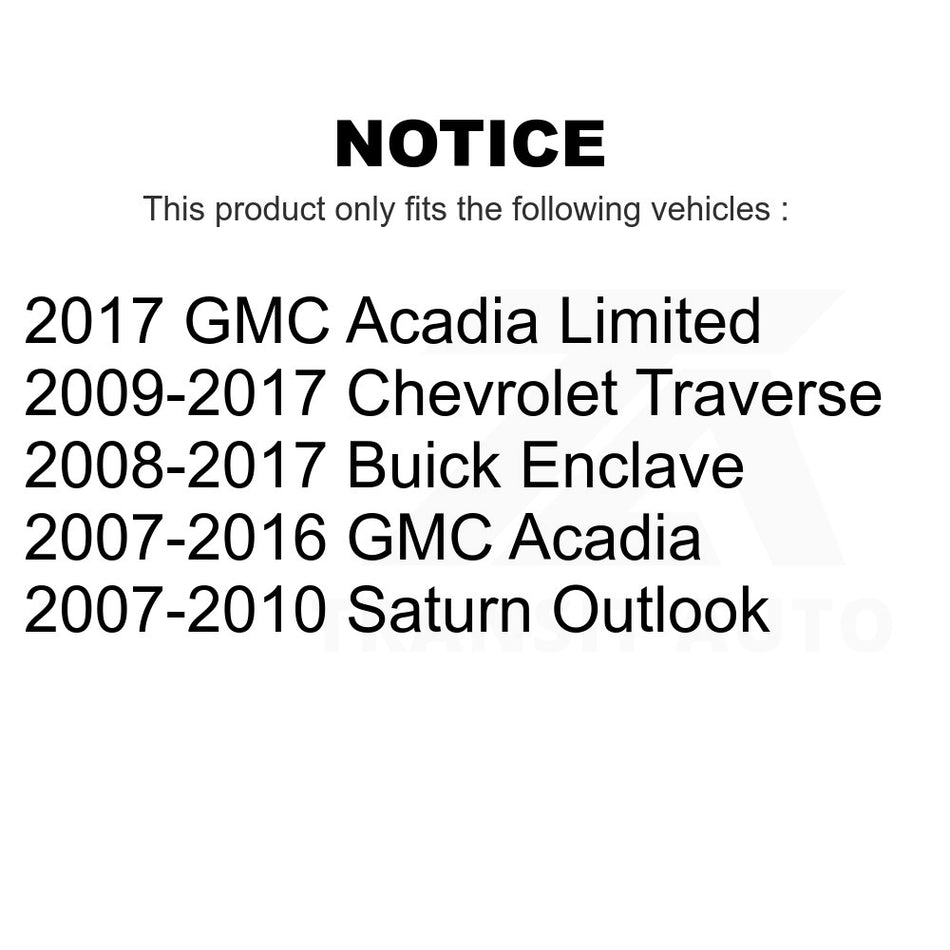 Front Suspension Stabilizer Bar Link Kit 72-K750155 For Chevrolet Traverse GMC Acadia Buick Enclave Saturn Outlook Limited