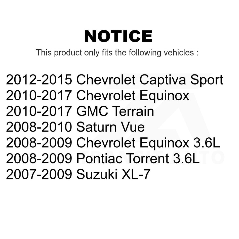 Front Left Suspension Stabilizer Bar Link Kit 72-K750188 For Chevrolet Equinox GMC Terrain Saturn Vue Captiva Sport Pontiac Torrent Suzuki XL-7