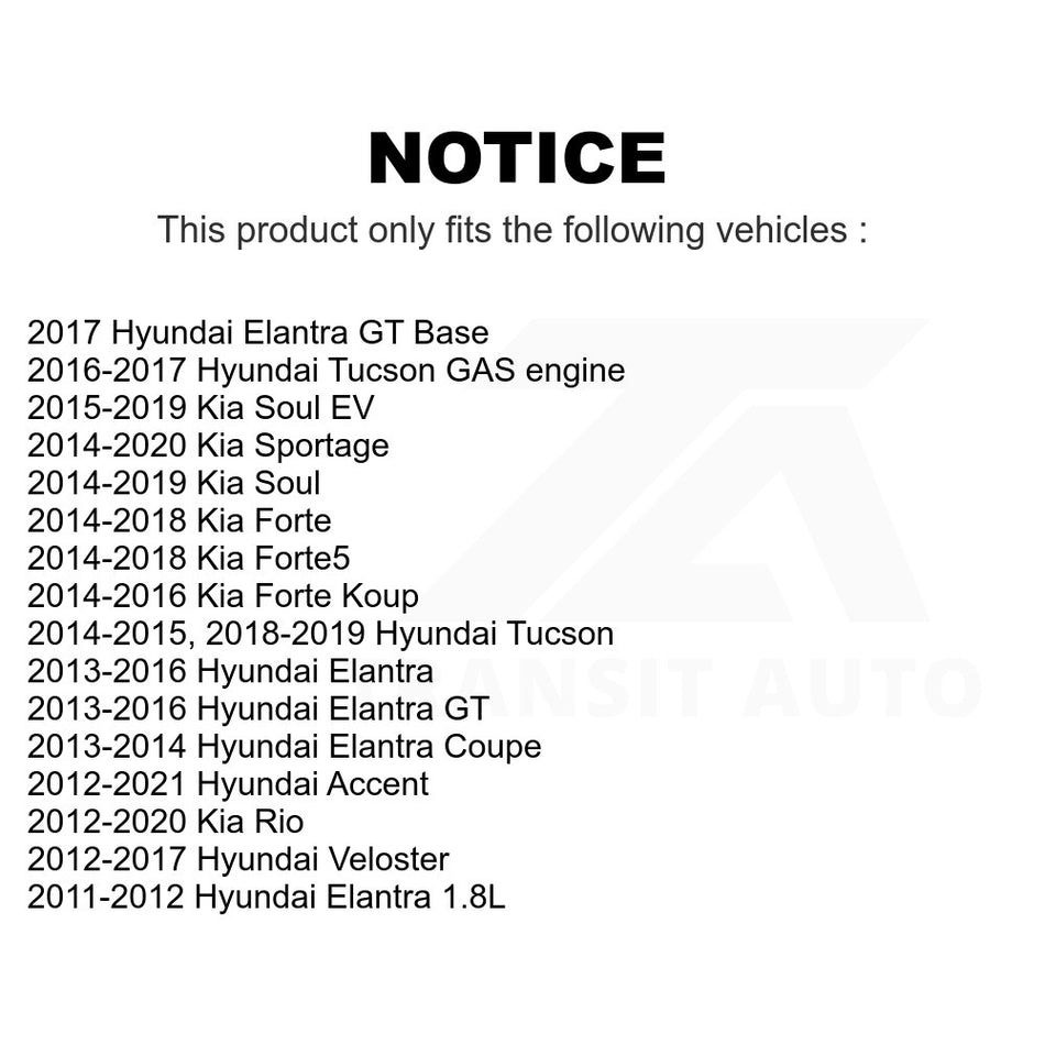 Front Suspension Stabilizer Bar Link Kit 72-K750523 For Hyundai Kia Elantra Soul Tucson Accent Sportage Forte Rio Veloster GT Forte5 Coupe Koup EV