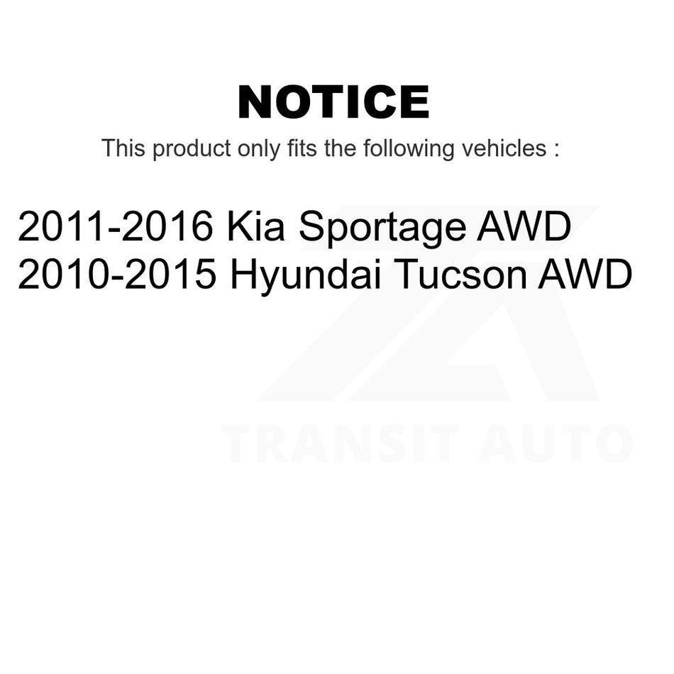 Rear Suspension Stabilizer Bar Link Kit 72-K750594 For Hyundai Tucson Kia Sportage AWD