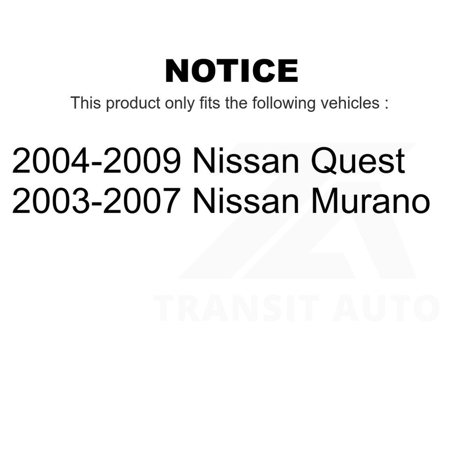 Front Right Suspension Stabilizer Bar Link Kit 72-K80256 For Nissan Murano Quest