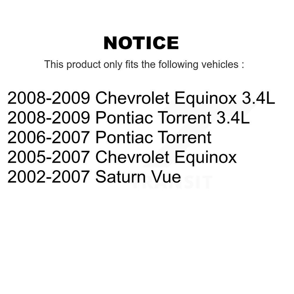 Front Left Suspension Stabilizer Bar Link Kit 72-K80461 For Chevrolet Equinox Pontiac Torrent Saturn