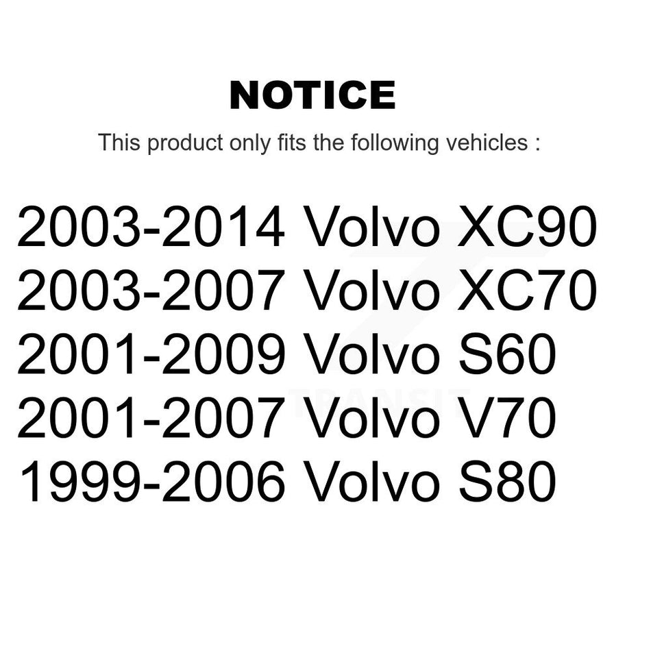 Front Suspension Stabilizer Bar Link Kit 72-K80501 For Volvo XC90 S60 XC70 V70 S80