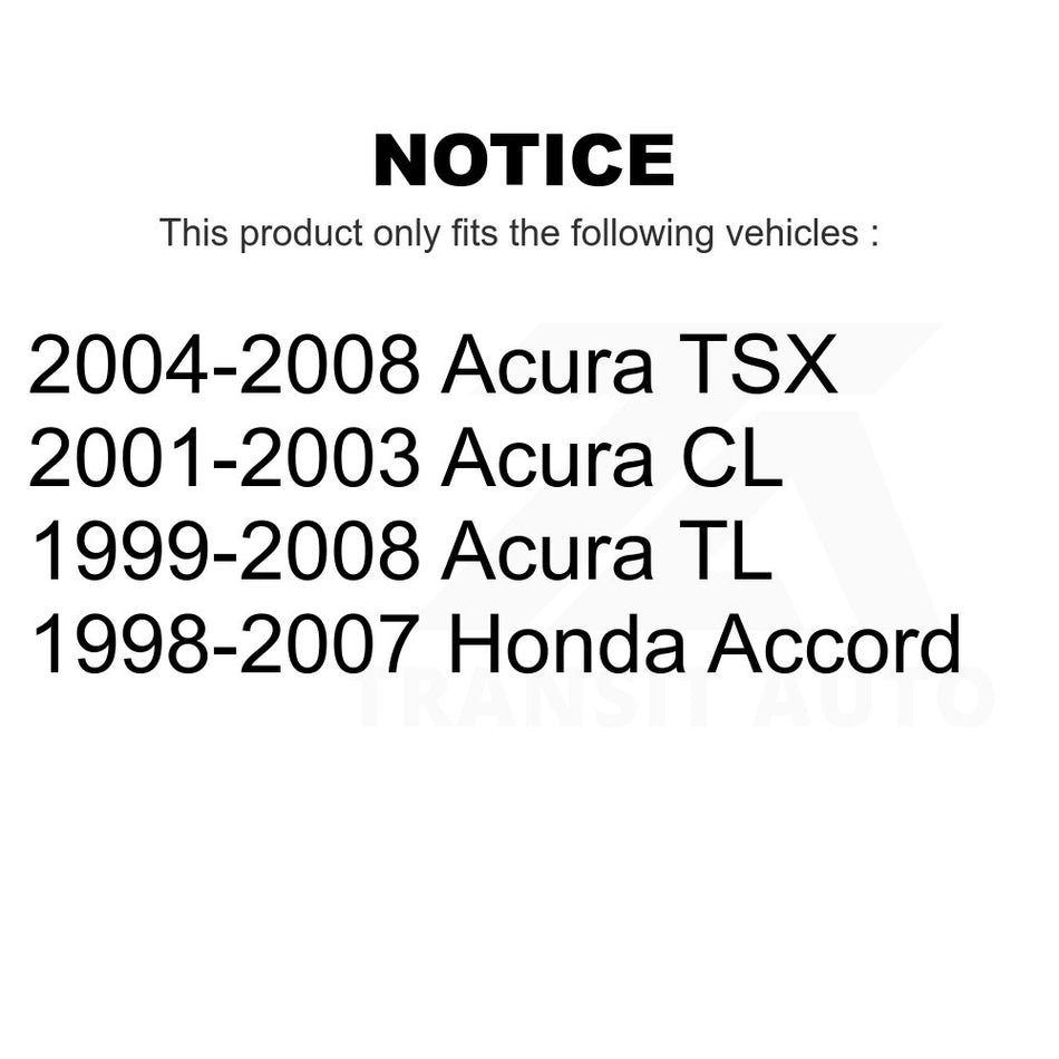 Rear Right Suspension Stabilizer Bar Link Kit 72-K90342 For Honda Accord Acura TL TSX CL