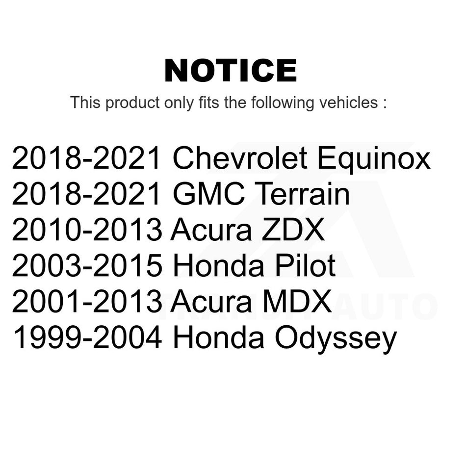 Front Suspension Stabilizer Bar Link Kit 72-K90349 For Honda Pilot Chevrolet Equinox Acura MDX Odyssey GMC Terrain ZDX