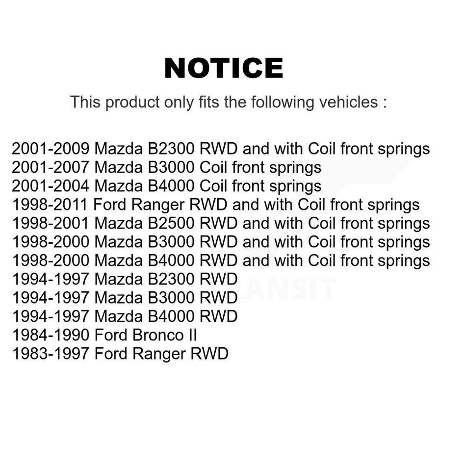 Rear Shock Absorber 78-37013 For Ford Ranger Mazda B3000 B4000 B2300 Bronco II B2500