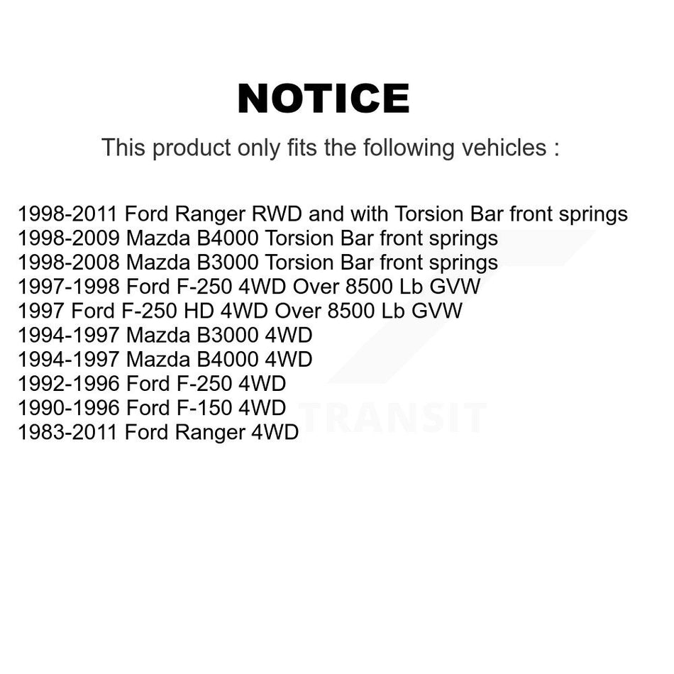 Rear Shock Absorber 78-37014 For Ford Ranger F-150 Mazda F-250 B4000 B3000 HD