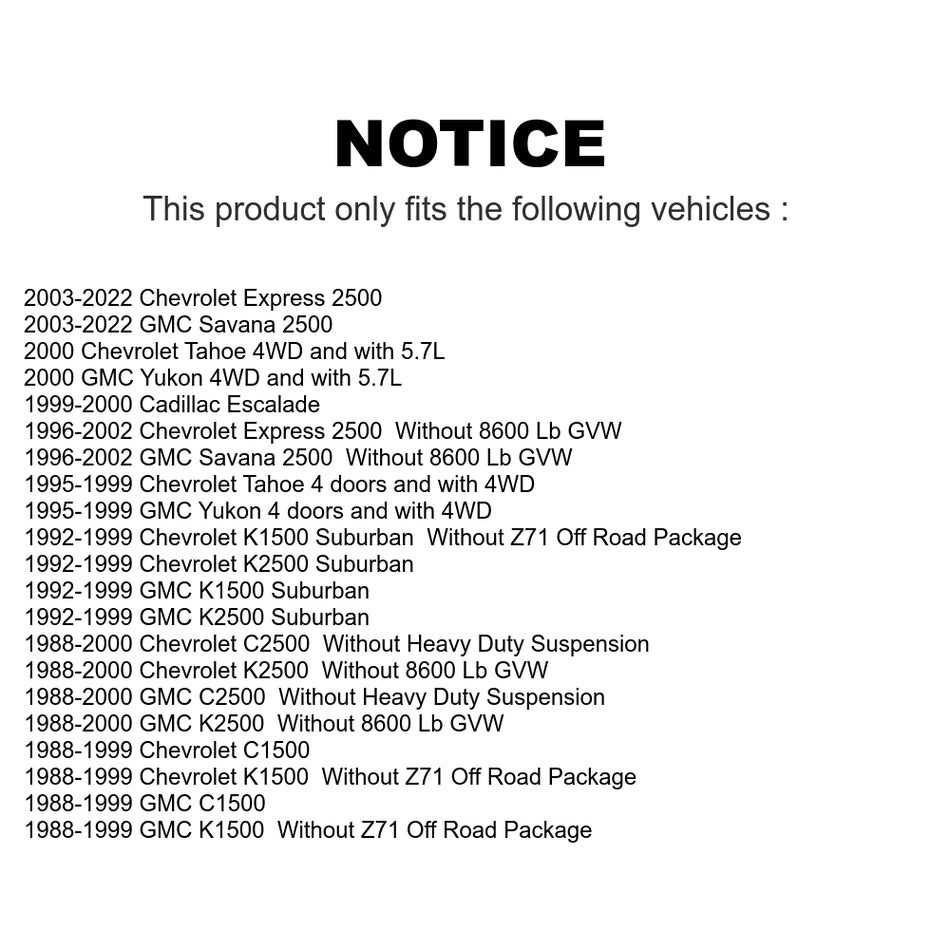 Rear Shock Absorber 78-37044 For Chevrolet C1500 GMC K1500 Express 2500 Tahoe K2500 Suburban C2500 C3500 Savana K3500 3500 Yukon Cadillac Escalade