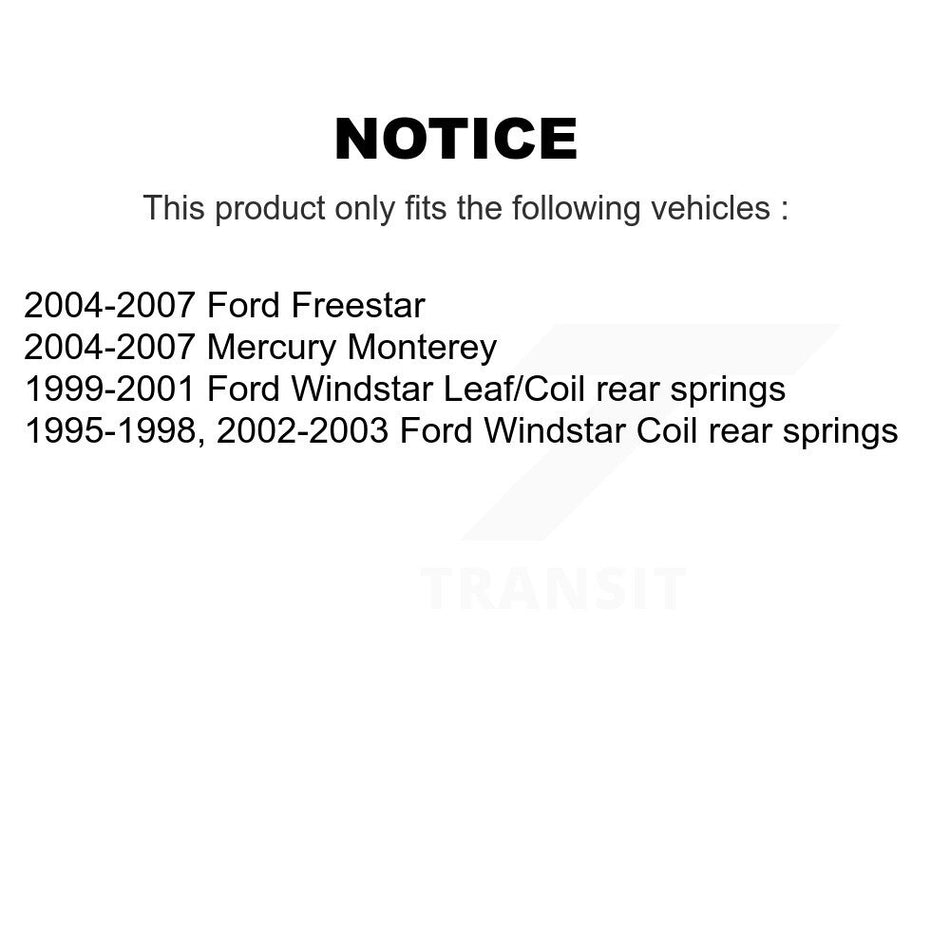 Rear Shock Absorber 78-37110 For Ford Freestar Windstar Mercury Monterey