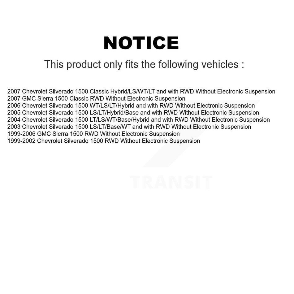 Rear Shock Absorber 78-37150 For Chevrolet Silverado 1500 GMC Sierra Classic