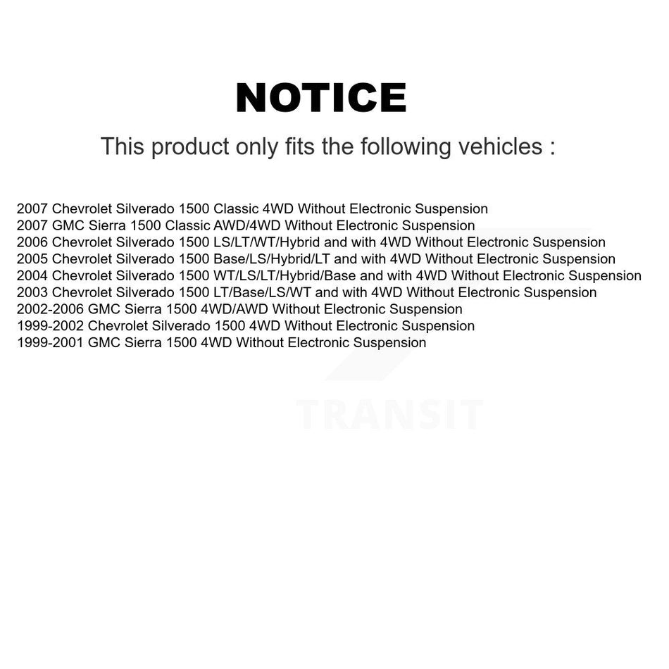 Rear Shock Absorber 78-37152 For Chevrolet Silverado 1500 GMC Sierra Classic
