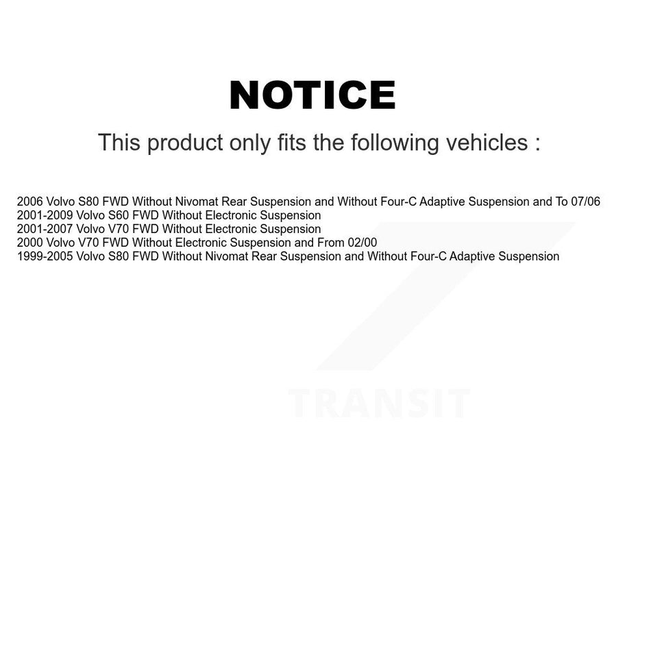 Rear Shock Absorber 78-39040 For Volvo S60 V70 S80 FWD