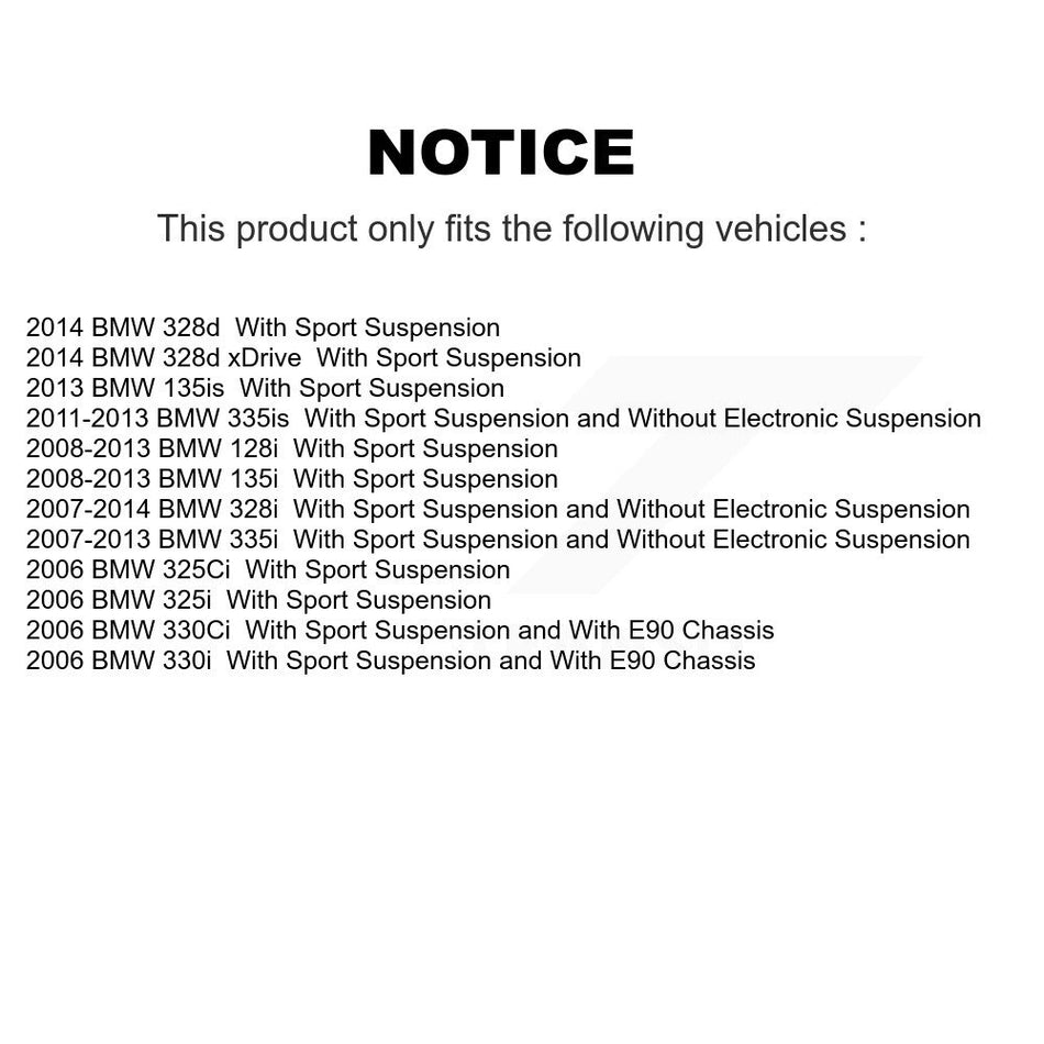 Rear Shock Absorber 78-5681 For BMW 328i 335i 325i 128i 330i 135i 325Ci 330Ci 328d xDrive 335is 135is