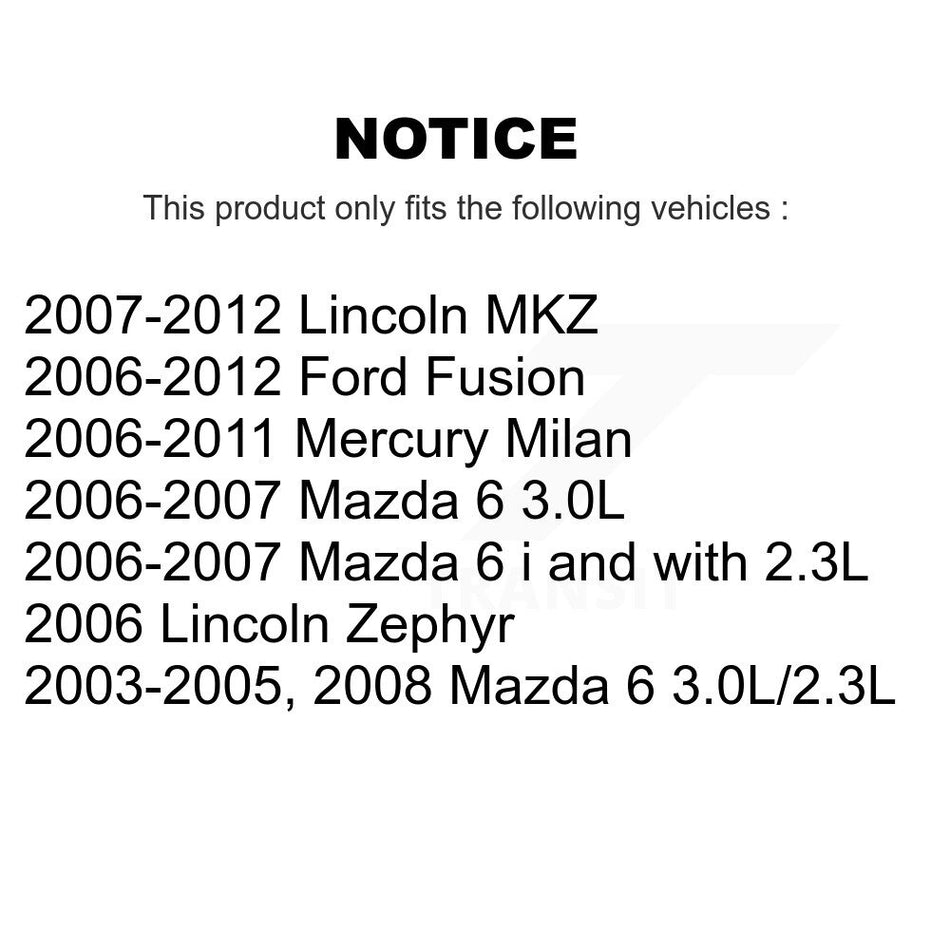 Rear Shock Absorber 78-5784 For Ford Fusion Mazda 6 Lincoln MKZ Mercury Milan Zephyr