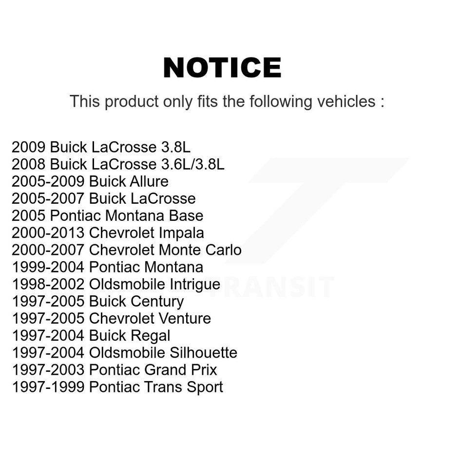 Front Suspension Strut 78-71661 For Chevrolet Impala Buick Century Pontiac LaCrosse Monte Carlo Grand Prix Venture Regal Oldsmobile Montana Intrigue Silhouette Trans Sport Allure