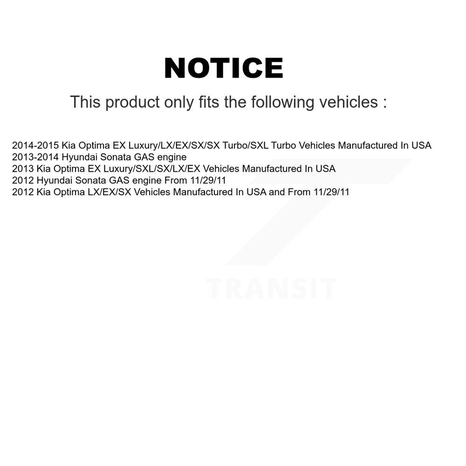 Front Left Suspension Strut 78-72587 For Hyundai Sonata Kia Optima