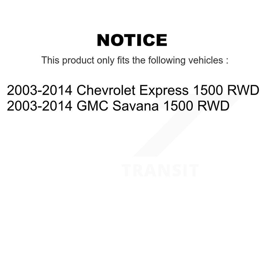 Front Shock Absorber 78-911255 For 2003-2014 Chevrolet Express 1500 GMC Savana RWD