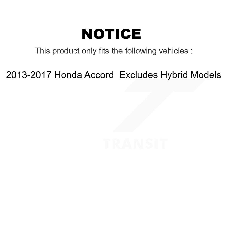 Front Left Suspension Strut Coil Spring Assembly 78A-11217 For 2013-2017 Honda Accord Excludes Hybrid Models