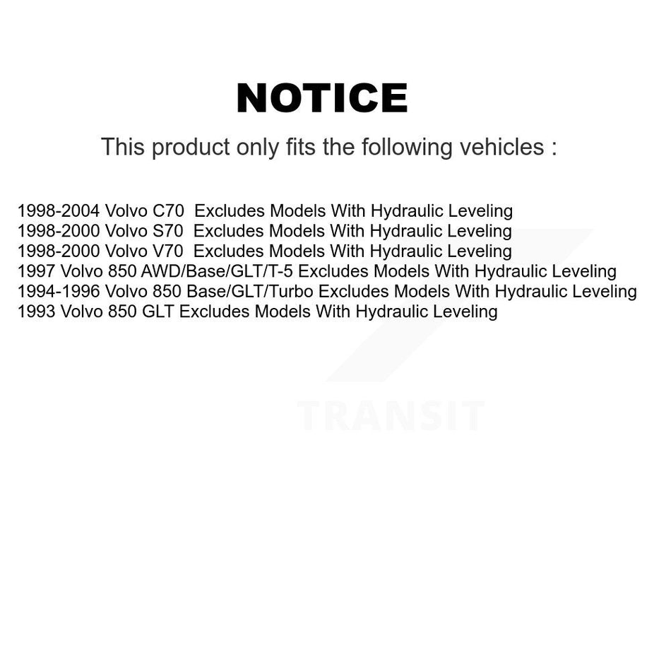 Front Suspension Strut Coil Spring Assembly 78A-11550 For Volvo S70 850 V70 C70