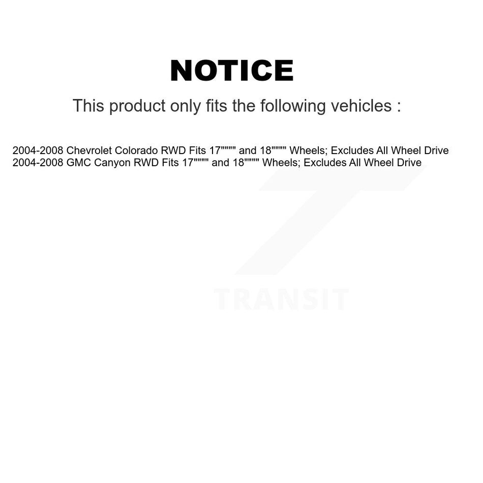Front Suspension Strut Coil Spring Assembly 78A-11600 For Chevrolet Colorado GMC Canyon RWD
