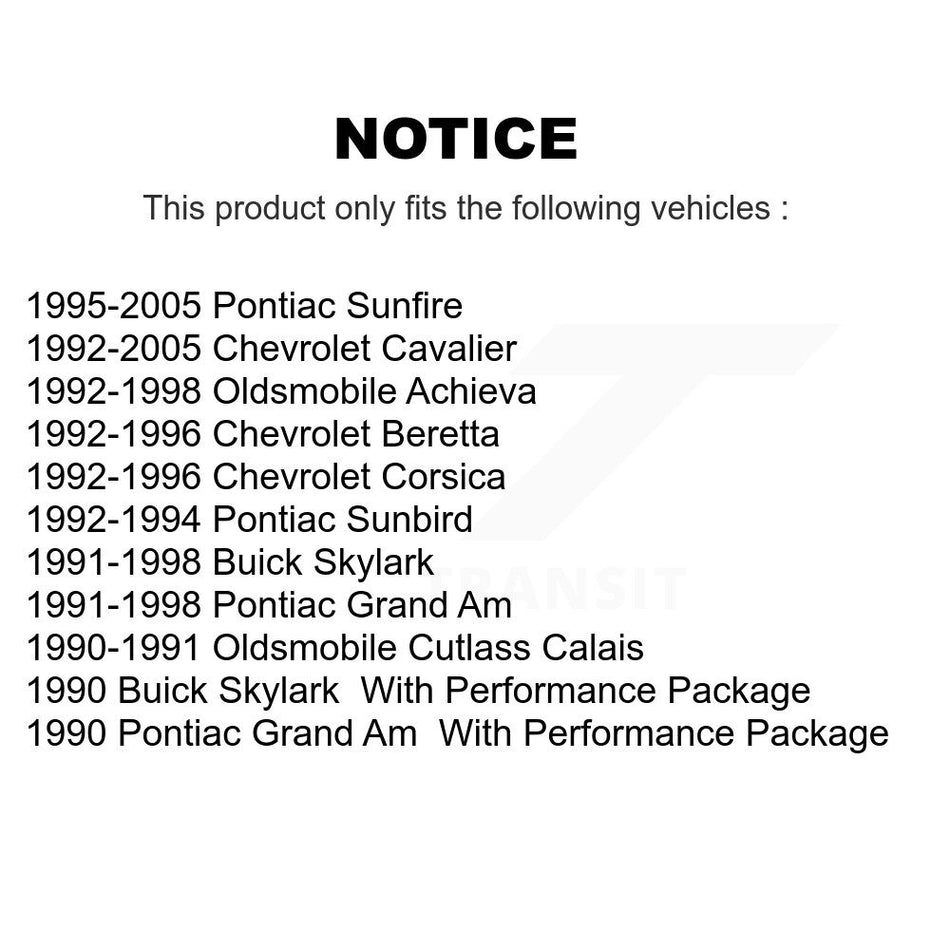 Front Disc Brake Rotor 8-56140 For Chevrolet Cavalier Pontiac Sunfire Grand Am Buick Skylark Corsica Oldsmobile Achieva Beretta Sunbird Cutlass Calais