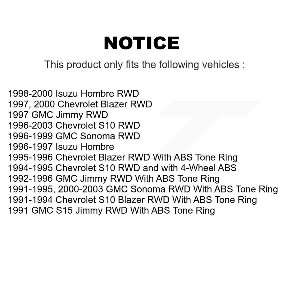 Front Disc Brake Rotor Hub Assembly 8-56757 For Chevrolet S10 GMC Sonoma Blazer Jimmy Isuzu Hombre S15