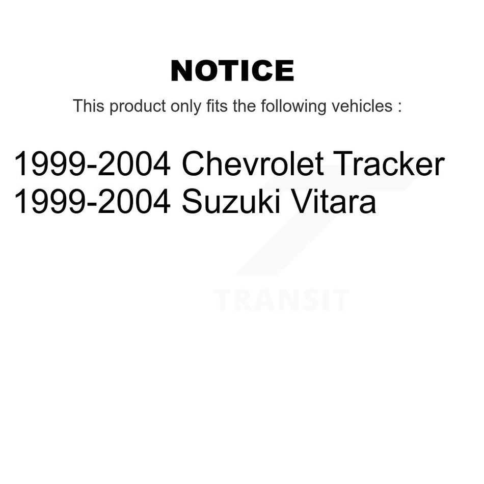 Front Disc Brake Rotor 8-56927 For 1999-2004 Chevrolet Tracker Suzuki Vitara