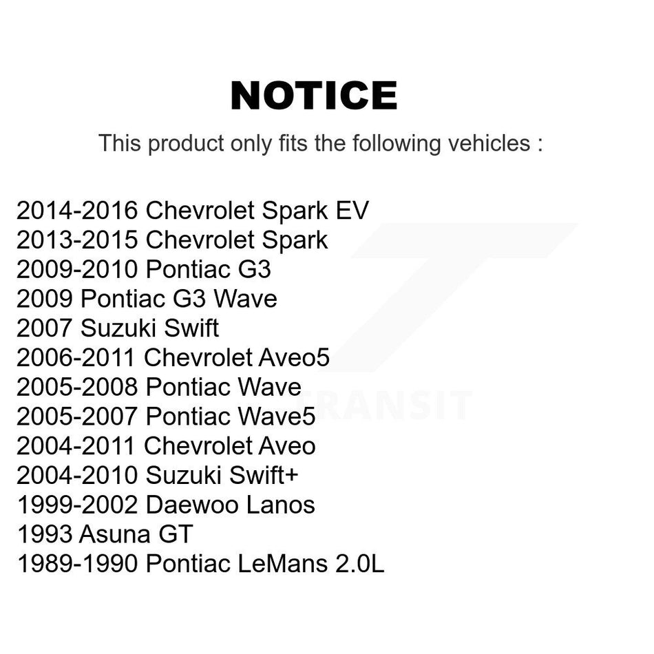 Front Disc Brake Rotor (1 Piece Only) 8-580212 For Chevrolet Aveo Pontiac Aveo5 Wave Spark G3 Suzuki