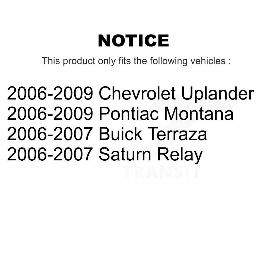 Front Disc Brake Rotor 8-580371 For Chevrolet Uplander Buick Terraza Pontiac Montana Saturn Relay