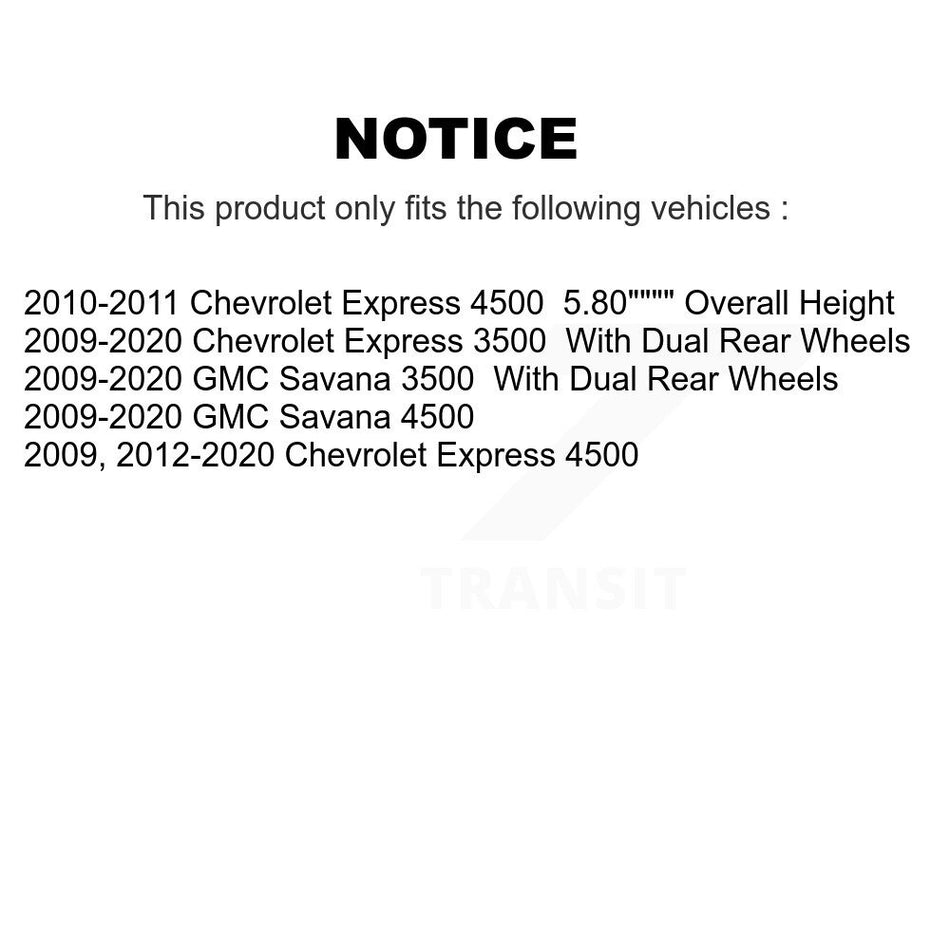 Rear Disc Brake Rotor (1 Piece Only) 8-580687 For GMC Savana 3500 Chevrolet Express 4500