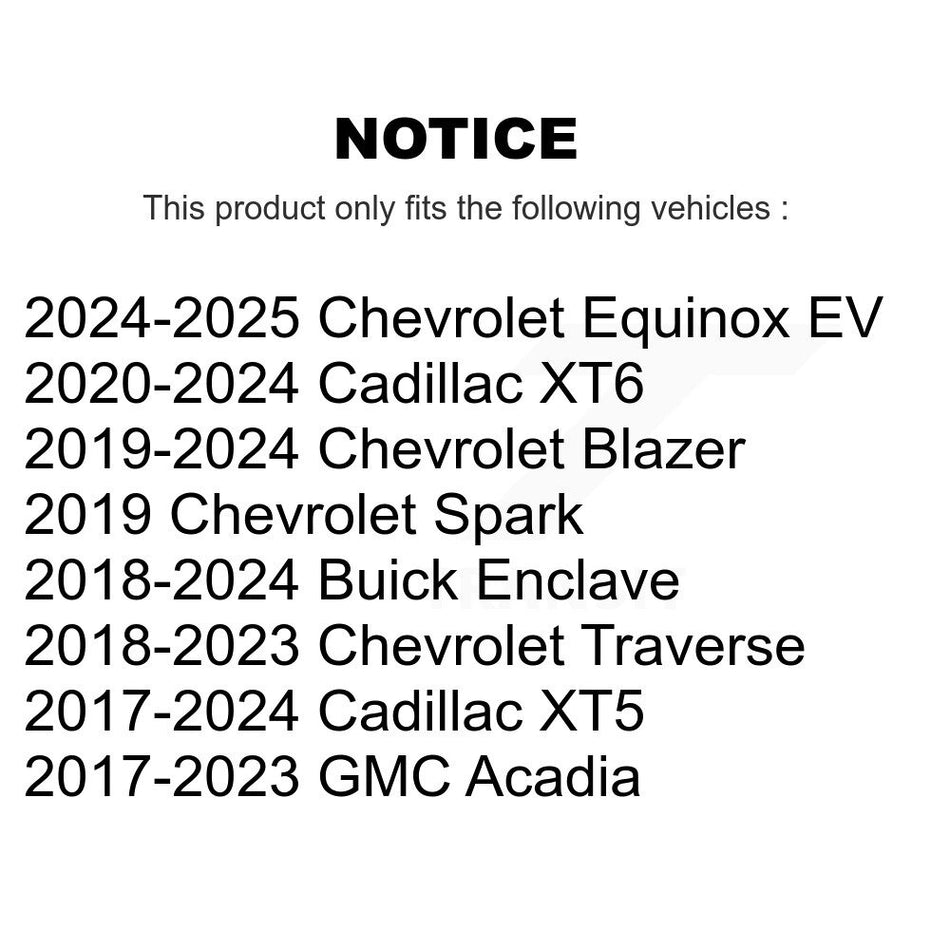 Rear Disc Brake Rotor (1 Piece Only) 8-582060 For Chevrolet Cadillac XT5 Traverse GMC Acadia Blazer