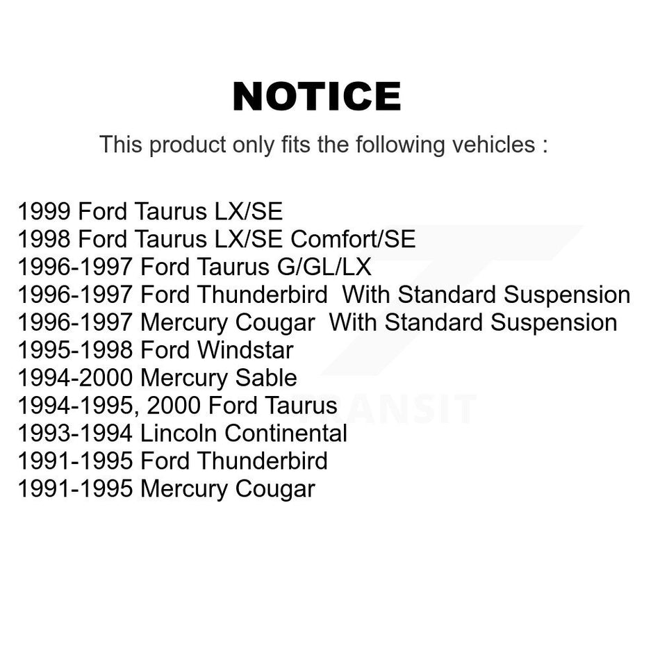 Front Disc Brake Rotor 8-66475 For Ford Taurus Mercury Sable Windstar Thunderbird Cougar Lincoln Continental