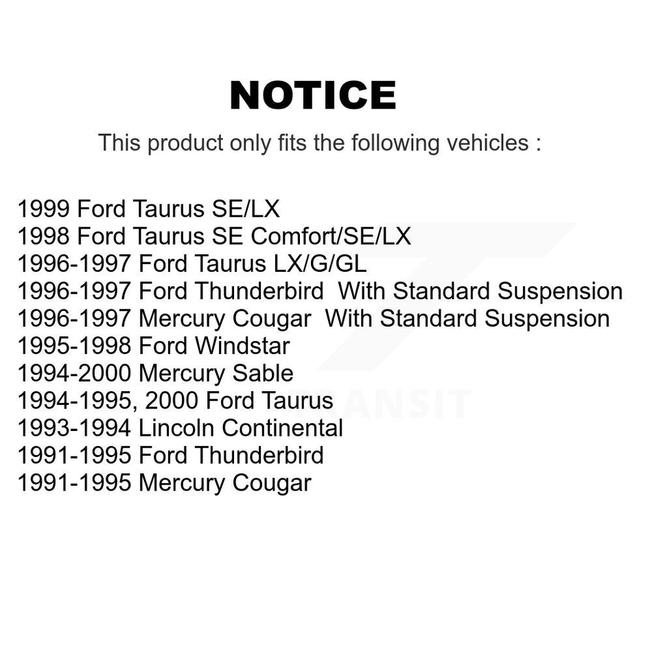 Front Disc Brake Rotor (1 Piece Only) 8-66475 For Ford Taurus Mercury Sable Windstar Thunderbird