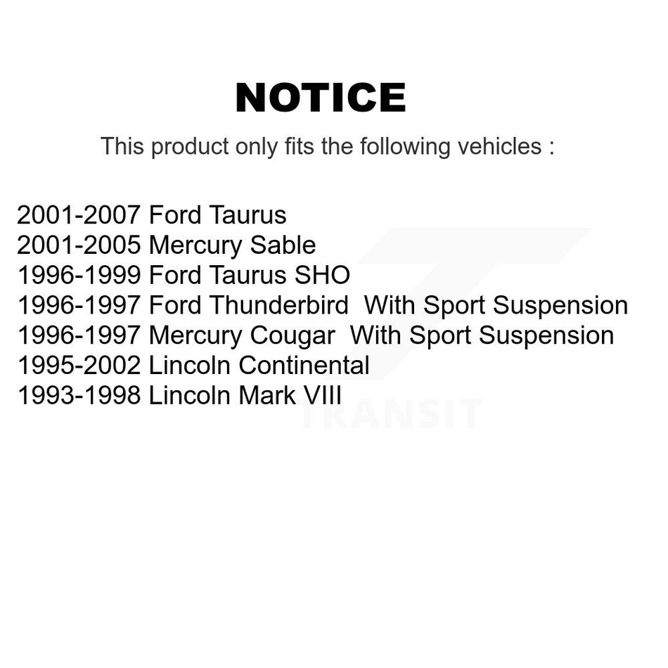 Front Disc Brake Rotor (1 Piece Only) 8-66749 For Ford Taurus Lincoln Continental Mark VIII Mercury