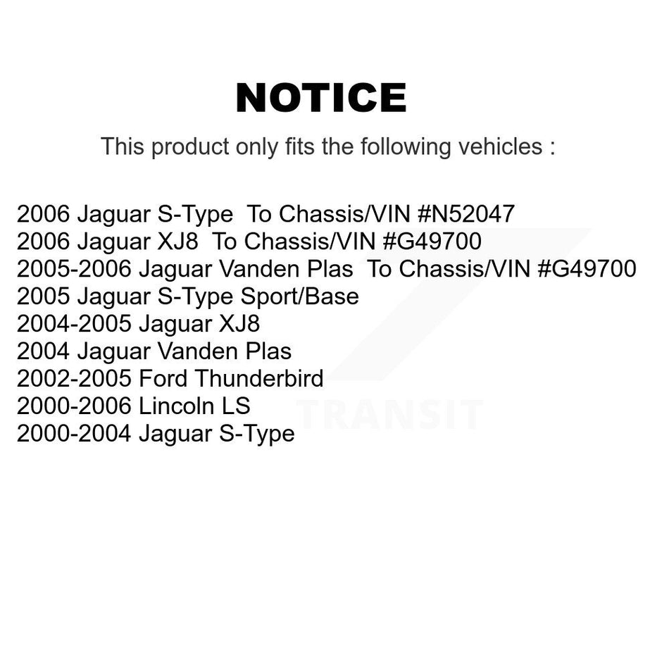 Rear Disc Brake Rotor 8-66840 For Lincoln LS Jaguar Ford Thunderbird S-Type XJ8 Vanden Plas