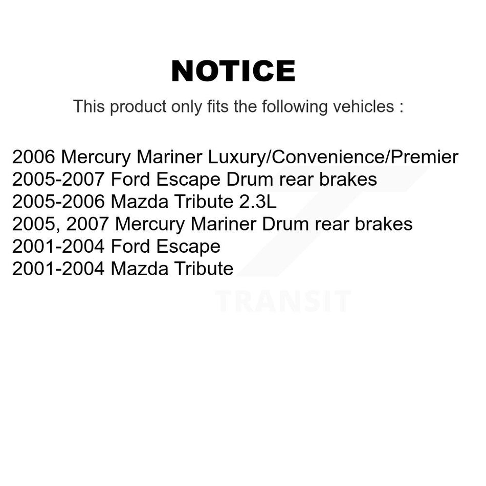 Front Disc Brake Rotor (1 Piece Only) 8-680025 For Ford Escape Mazda Tribute Mercury Mariner