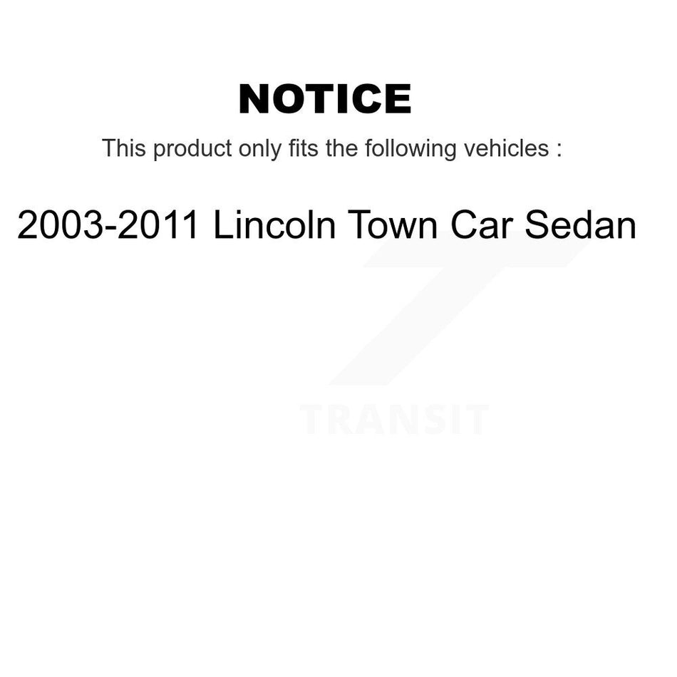 Rear Disc Brake Rotor 8-680107 For 2003-2011 Lincoln Town Car Sedan